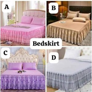 Classic Quality Bedskirts for bedroom-pink
