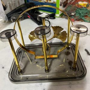 Arc glass holder rack