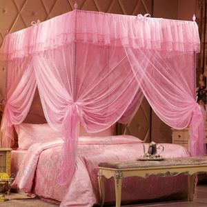 Metallic Stands Mosquito Net -pink