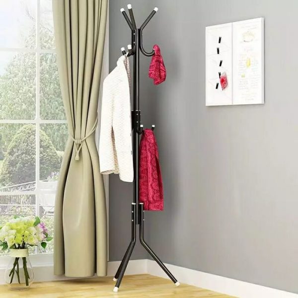 Household Bedroom Economical Clothes Rack Floor Hanger Simple Bag Rack Coat Rack - Image 3
