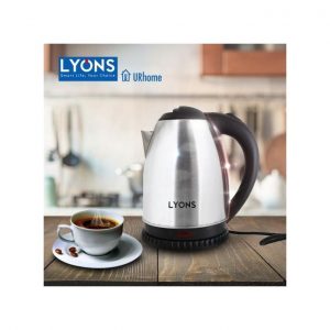 AILYONS Automatic Water Heater & Boiler Electric Kettle-silver black and black