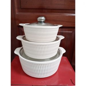 High quality 3in1  ceramic Soup Pots-3ltr,2ltr and 1ltr