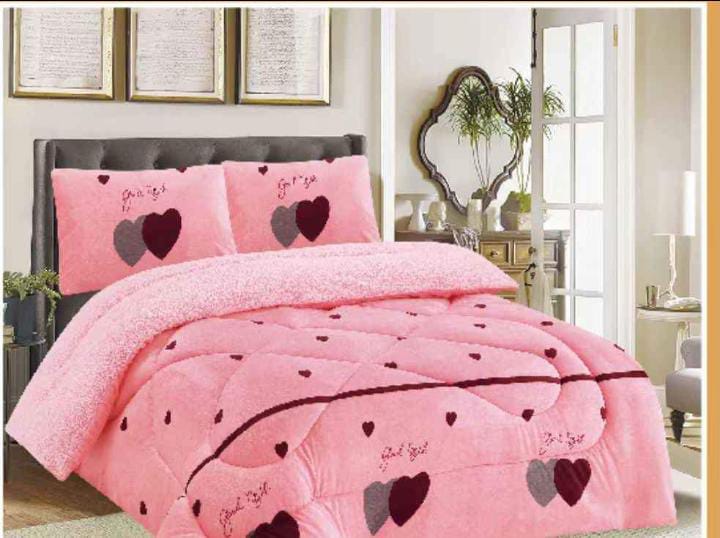 Heavy Woolen blankets-pink 5*6