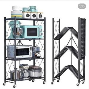 Camille Folding Storage Metal Storage Kitchen Rack-4 tier