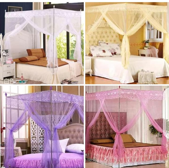 4 Stand Metallic Sturdy Mosquito Net