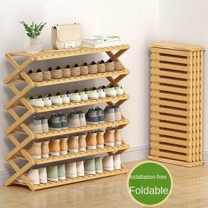 6-Tier Bamboo Shoe Rack stand