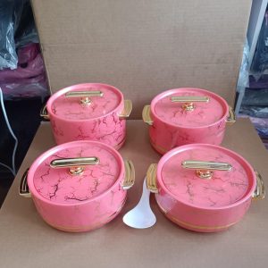 4 pcs infinite insulated hotpot 3.6 ltr ,3ltr ,2.4 ltrs and 1.8 ltr
