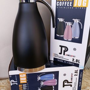 Jamespot 2ltr JP Unbreakable Stainless Steel Flask-black