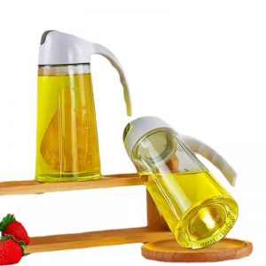 600ml Glass Oil Jar Bottle Vinegar Dispenser Bottle.
