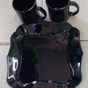 6 opal cups + 6 opal plates