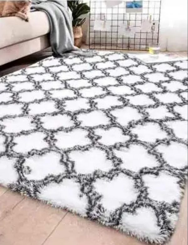 Pattern fluffy carpet soft patched - Image 4