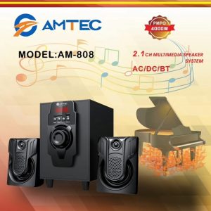 Amtec AM-808 2.1CH 4000W active subwoofer speaker system.