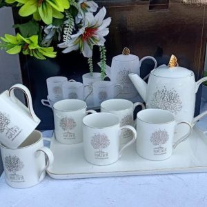 8 Pc Ceramic Tea Set