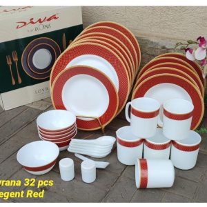 32 pcs Sovrana Dinner sets-Regent Red