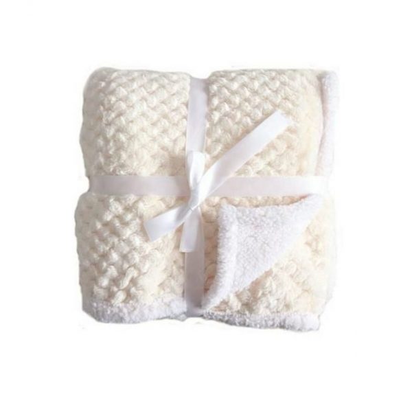 Warm Fleece Heavy Super Soft Baby Shawl Baby Blanket - Image 4