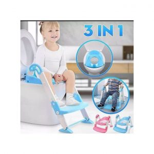 Portable Training Kids Toilet-Baby Potty With Ladder-3 in 1