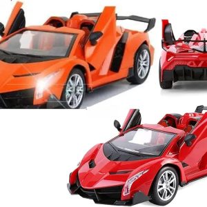 Rechargeable luxurious toys car in red