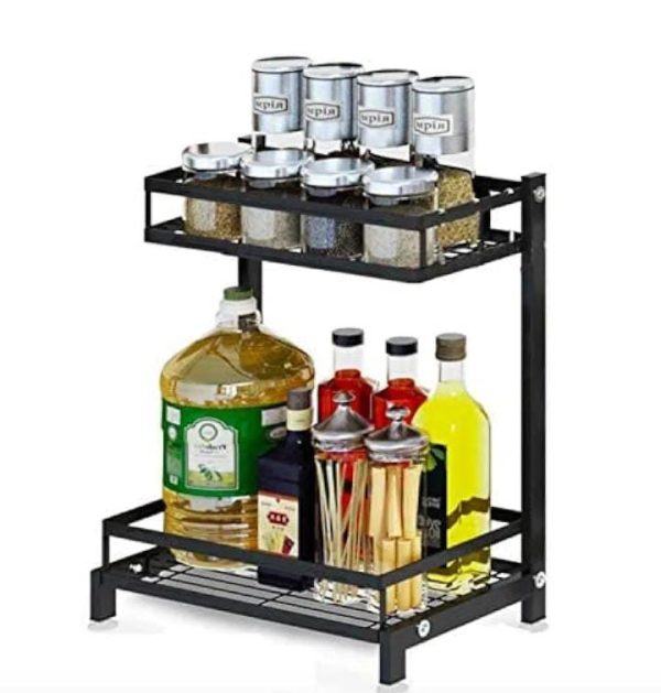 SPICE RACK 2 LAYER BLACK - Image 2