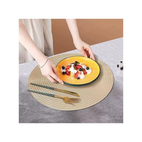 Classy Round Non Woven Place Table Mats -6pcs - Image 3