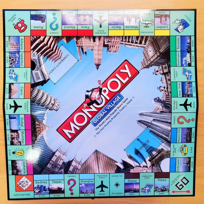 Large size monopoly global village Property trading game - Image 3