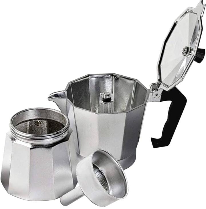 Italian stove top Expresso coffee maker steel
