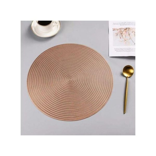 Classy Round Non Woven Place Table Mats -6pcs - Image 4