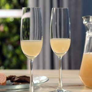 set of 6 pcs Champagne glass clear