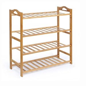4 Layer Bamboo Wooden Shoe Rack