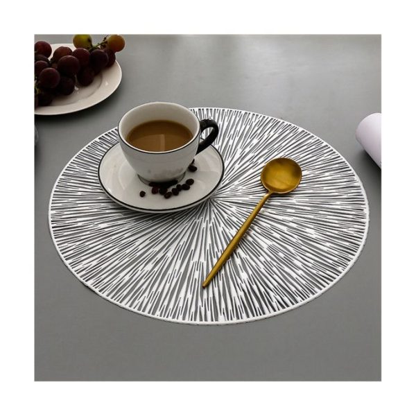 6pc Nordic round mat moon - Image 2