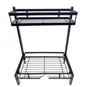 SPICE RACK 2 LAYER BLACK
