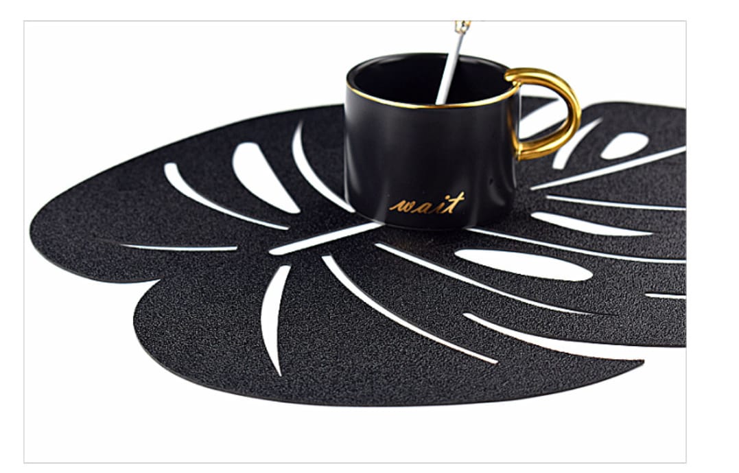 6 pcs Lotus leaf pattern table mats - Image 5