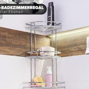 Triangle shelve 3 layer silver