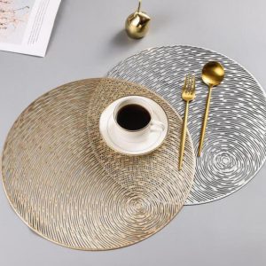 6pc Nordic round mat moon