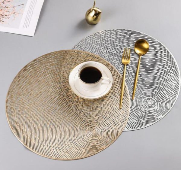 6pc Nordic round mat moon