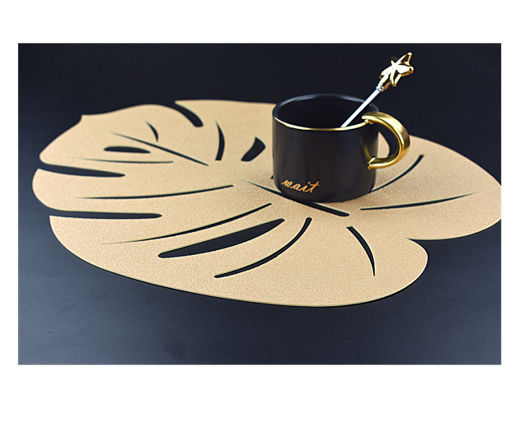 6 pcs Lotus leaf pattern table mats - Image 4