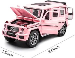 Die cast g-Wagon toy car with simulation sound and light