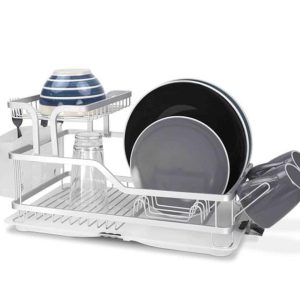 Fancy dish rack 2 tier-Silver