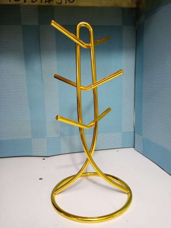 Cup Holder/Rack Gold Heavy