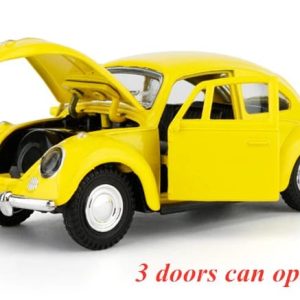 Alloy Volkswagen Beetle Clic Car Model Diecasts Metal Toy Car-Yellow