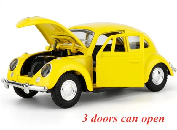Alloy Volkswagen Beetle Clic Car Model Diecasts Metal Toy Car-Yellow