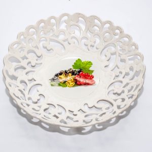 Plastic round deep tray