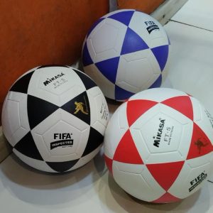 Mikasa Size 5 Soccer Ball Red & White+ Blue & White + Black & White
