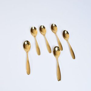 6pc Tea Spoon Gold