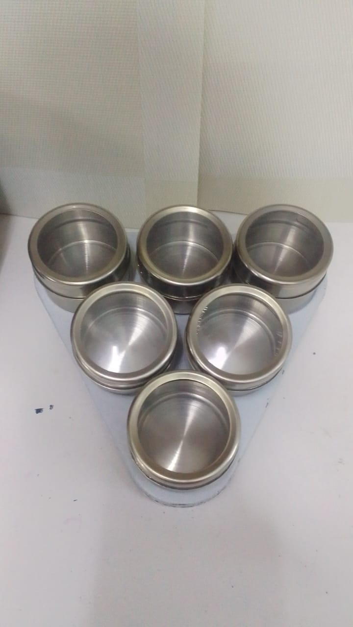 Magnetic steel round 6 pcs spice set - Image 3