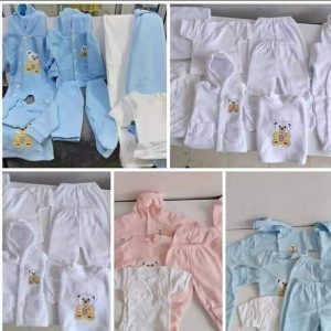 Fashion 8pcs unisex new born baby receiving set