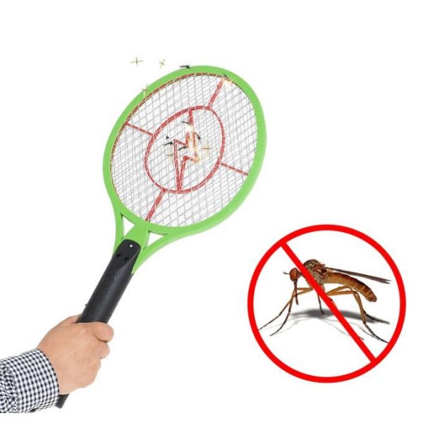 Mosquito Swatter Killer Led Light Hand-Held Racket Kitchen Room Electric Fly Insect Zapper Killer - Image 2