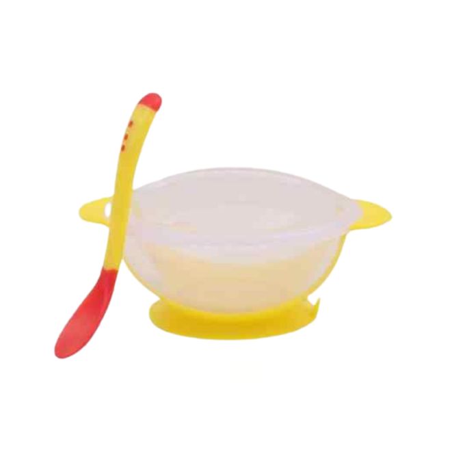 Baby Bowl Set - Baby Feeding Bowl And Heat Sensing Spoon - Image 2