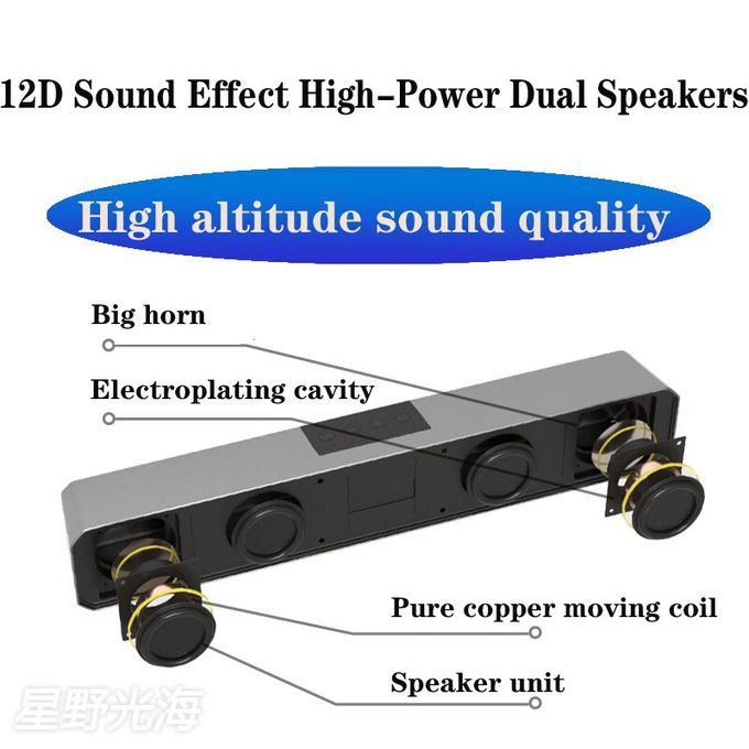 Generic 9D Subwoofer Speaker For Desktop , Laptop, - Image 2