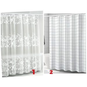 PVC Shower Curtain Waterproof Floral Bathroom - 180*200cm