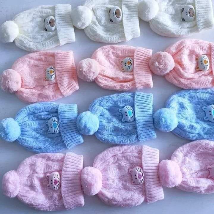 Soft Knitted Baby Hats
